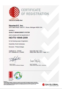 ISO TS Certificate